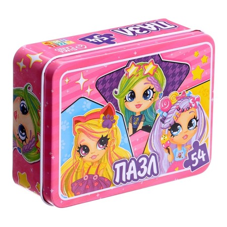 Puzzle in the metal box "Forest Fairies", 54 elements-4