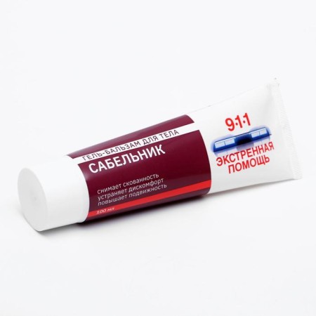 Body gel-balsam 911 "Sable" for pain in joints and muscles, 100 ml-5