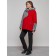 Ski jacket women's winter, size 52, red color