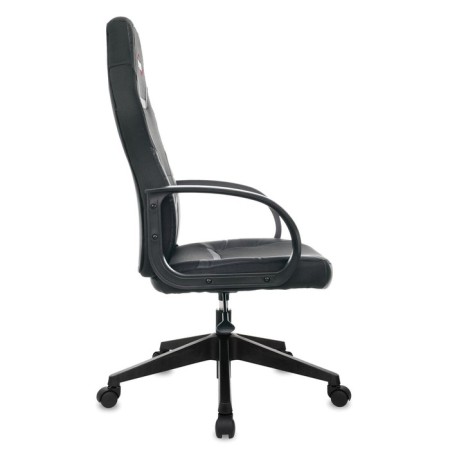 Playing armchair Brabix Alpha GM-018, fabric/eco-leather, black-2