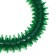 Dog toy "Ring with spikes", 12.5 cm, transparent, green