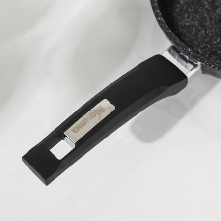 Granite Star pan, d = 18 cm, plastic handle, anti -stick coating, black color-3