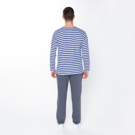 Male vest with combing, blue color, size 52-54-2