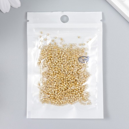 Glass beads 11/0 "cylinder. Light gold" 10 g-2