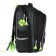 School backpack 40x33x15cm, ergonomic back, Across 410, gray/green