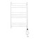 Domoterm electric heated towel rail "Calipso" P10, 500x800 mm, right, white matte