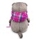 Soft toy "Basik", in a bright pink scarf, 22 cm