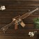 Souvenir wooden machine "M16", small