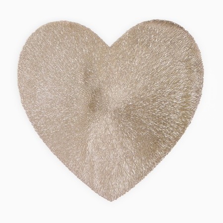 Napkin Serving shares heart ts. gold, D 38 cm-2