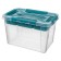 Universal Grand Box, the color is blue, with locks and an organizer insert, 6.65 liters.