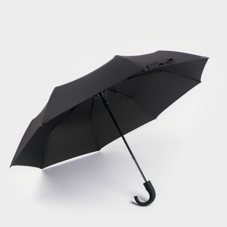 Semi -automatic umbrella “Gloom”, Eponge, 3 additions, 8 knitting needles, r = 47 cm, black color-2