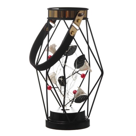 Nightlight "Flowers" LED from AAA batteries Black 16x16x25 cm Risalux-9