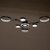 Causteen with PDD 2300/7BK LED 150W 3000-6000K black 75x75x9 cm Bayerlux