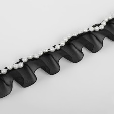 Ryush is nylon, with beads, 30 mm, 4.5 ± 0.5 m, black/white color