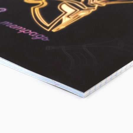 Subject notebook A5, 48 liters on the clip “Neon. History »Soft touch lamp, 3D varnish-1