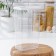Container for bulk products "Step", 3.2 l, 16 × 10 × 28 cm, white color