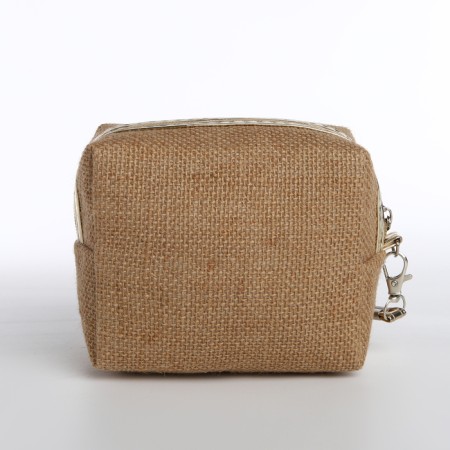 Lightning cosmetic bag, dark beige color-1