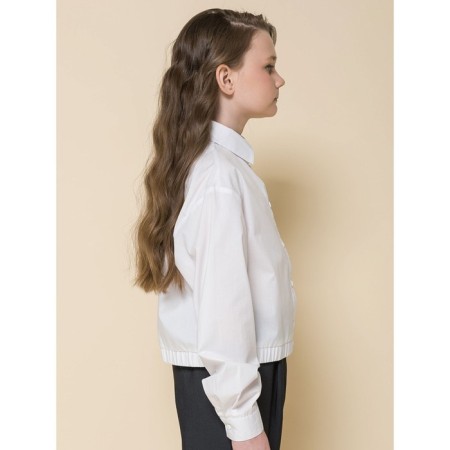 Blouse for girls, height 122 cm, white color-2