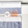 The curtain curtain Witerra with embossing zigzags 135x260cm, blue-blue, blackout, PE100%
