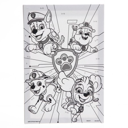 Picture on numbers for children, 20x30 cm, puppy patrol-1