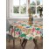 Tables on the table “Abstraction of flowers and plants”, round, sata, d = 150 cm