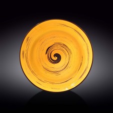 Deep plate Wilmax England Spiral, D = 28.5 cm, 500 ml, yellow color