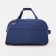 Road bag on wheels, a lightning department with an increase, an outer pocket, a long belt, the color is blue
