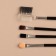 Makeup set, 6 items, black/beige color