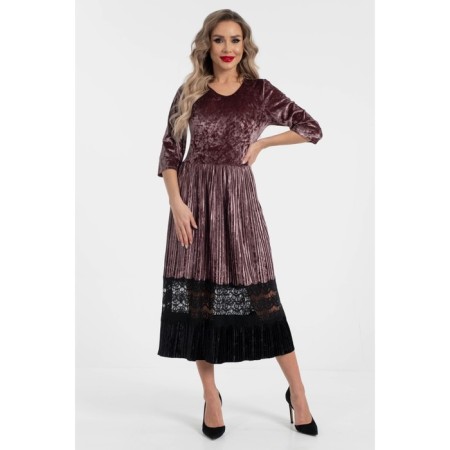 Women's dress, size 42, lilac color-4