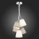 Suspended EVOLUCE lamp. Sle300403-05. Prato. 5x40 watts, E14, 40x40 cm, chromium color