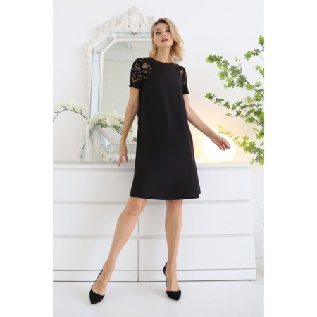 Dress with sleeves made of lace, size 52