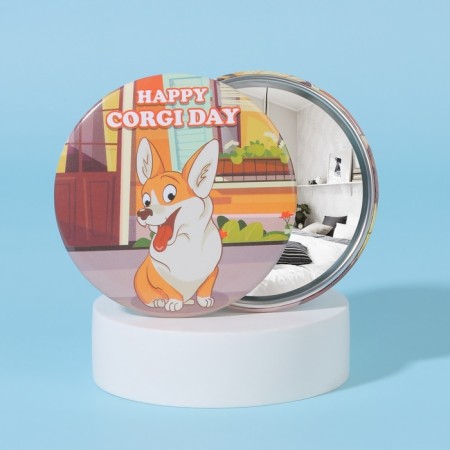 Corgi mirror, d = 7 cm, multi -colored-1