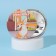 Corgi mirror, d = 7 cm, multi -colored