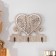Decorative wood hooks "openwork heart with plants" 2.5x14.5x11.5 cm