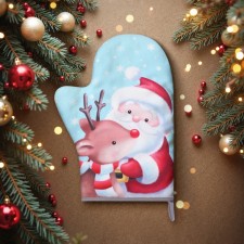 Варежка-прихватка Доляна "Новогоднее волшебство" 20х28 см, 35% хл, 65% пэ, ватин 250 г/м2 96 1033021