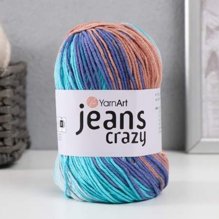 Yarn "Jeans Crazy" 55% cotton, 45% acrylic 160m/50g (8207 pigeons)-4
