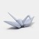 Foil ball 25 "Crane, origami", white colors, under the air