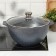 Kazan "Granite", 6 l, glass cover, cast pens, anti -stick coating, black color