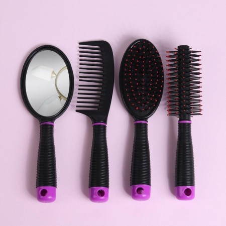 Set of hairdresser, 4 objects, color mix-4