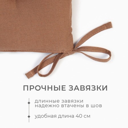 Sidushka Ethel "ECO", olive color, 42x42 cm, 70% HL, 30% flax, 190 g/m2-2
