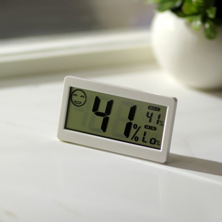 Thermometer Luazon LTR-11, electronic, with a hygrometer, white