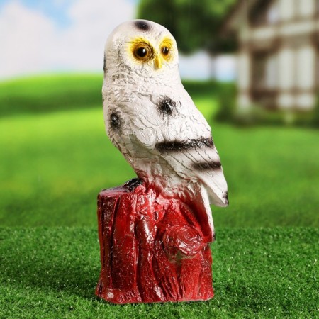 Garden figure "Owl on the stump" Polar, 28cm-3