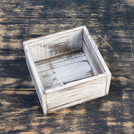 Wooden Kashpo 15 × 16 × 8 cm "Eleanor", aged giving beautifully-1