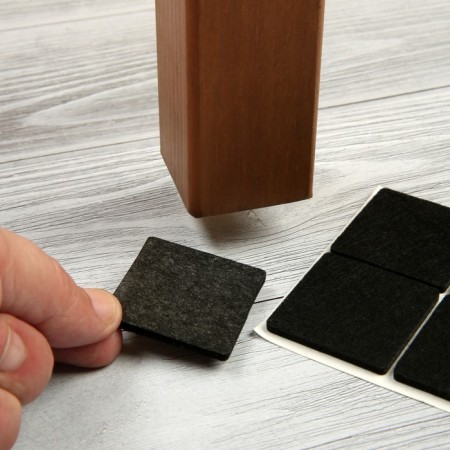 Furniture tundra, 40 x 40 mm, square, black, 8 pcs.-10