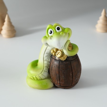 Piglite Polystone "Snake with wealth" MIX 8.5x6x10.5 cm-1