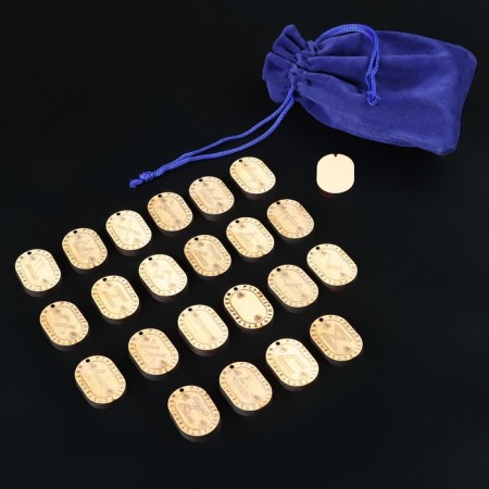 Runes for fortune telling "Scandinavian", 25 pcs, Book-1