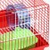 Rodent cell, equipped, 36 x 24 x 27 cm, red