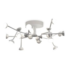 Ceiling chandelier Mantra Adn, Led, 3960lm, 3000k, 225 mm, matte white color