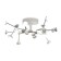Ceiling chandelier Mantra Adn, Led, 3960lm, 3000k, 225 mm, matte white color
