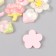 Decor for creativity plastic "Blocked tulip" Gloss Mix 2.4x2.4 cm